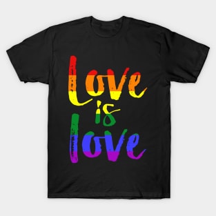 Love Is Love Gay Pride Lesbian LGBT Rainbow Funny Shirt T-Shirt